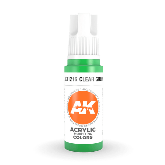 AK Interactive 3rd Generation acrylic paint Green 17ml dropper bottle