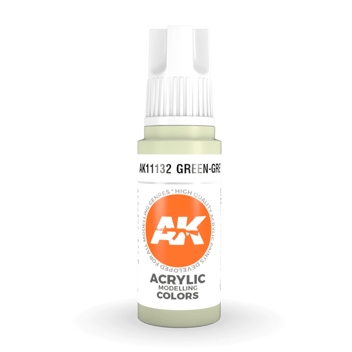 AK Interactive 3rd Generation acrylic paint Green-Grey 17ml dropper bottle