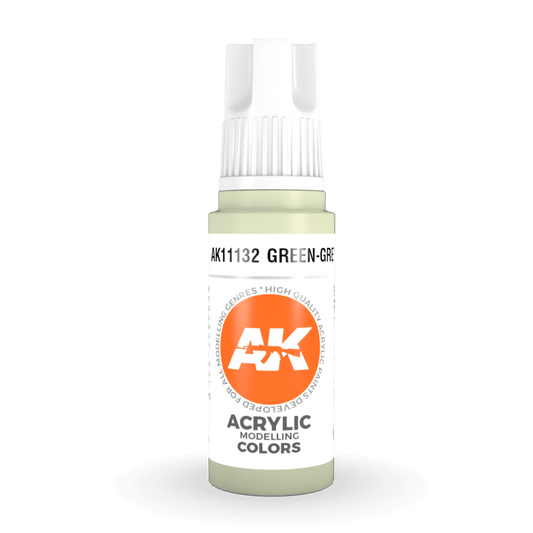AK Interactive 3rd Generation acrylic paint Green-Grey 17ml dropper bottle