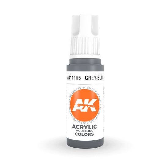 AK Interactive 3rd Generation acrylic paint Grey-Blue 17ml dropper bottle