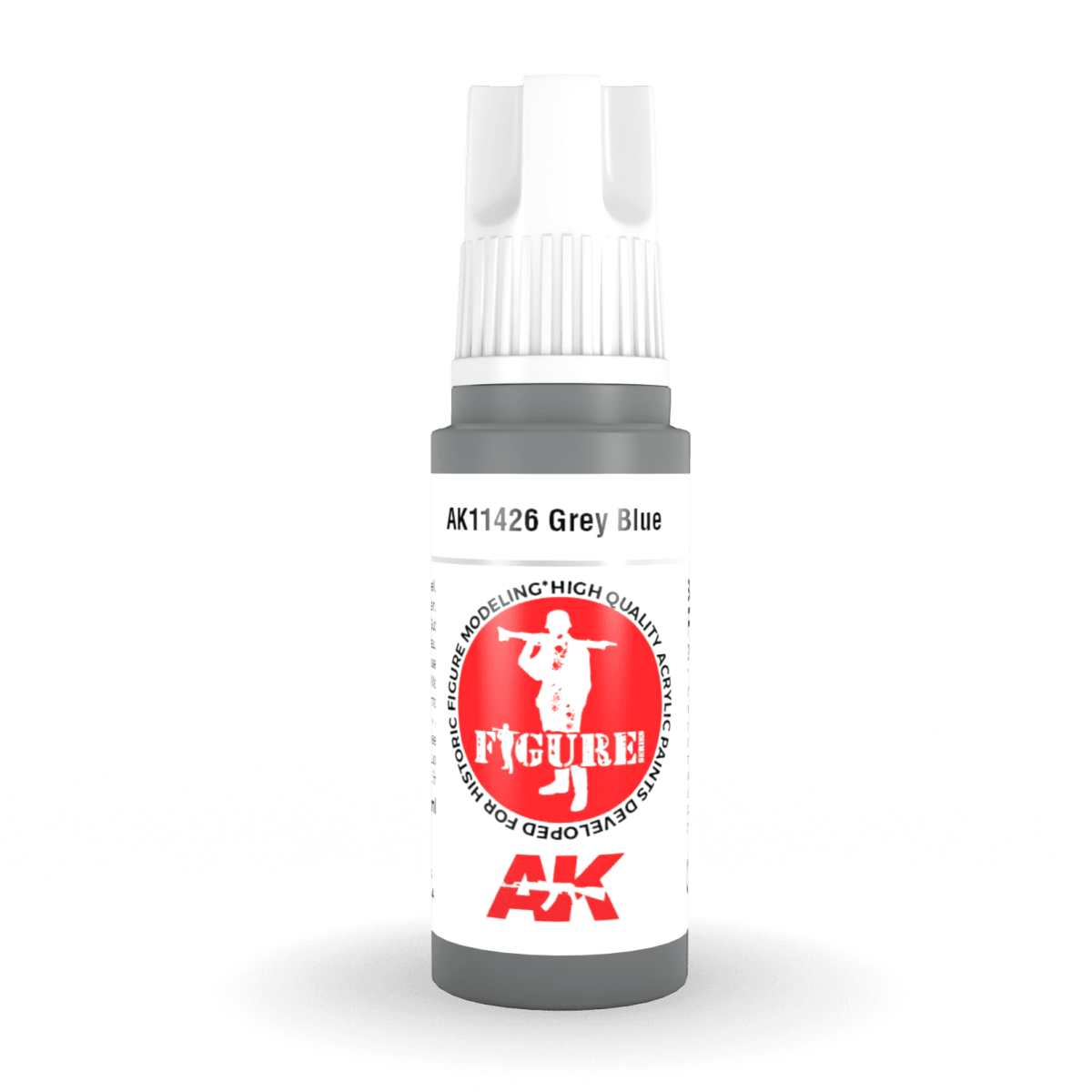 AK Interactive 3rd Generation acrylic paint Grey Blue 17ml dropper bottle