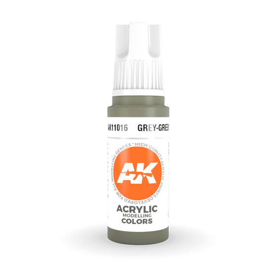 AK Interactive 3rd Generation acrylic paint Grey-Green 17ml dropper bottle