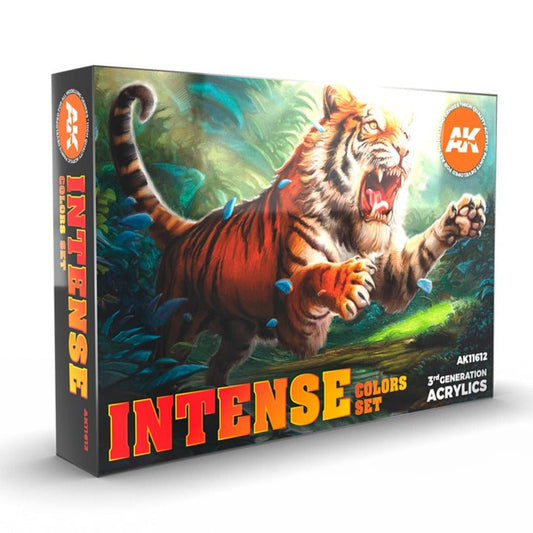 AK Interactive 3rd Generation acrylic paint set Intense Colors Set