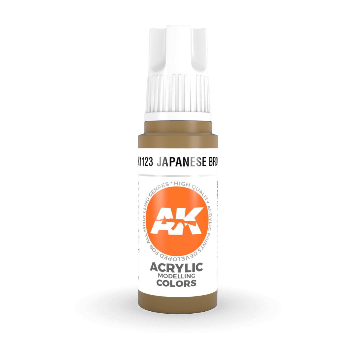 AK Interactive 3rd Generation acrylic paint Japanese Uniform Brown 17ml dropper bottle
