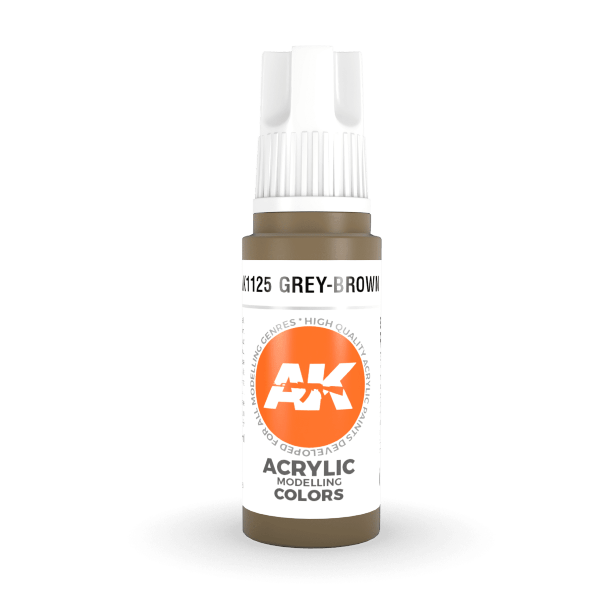 AK Interactive 3rd Generation acrylic paint Khaki Grey 17ml dropper bottle