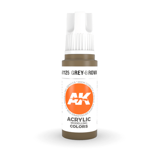 AK Interactive 3rd Generation acrylic paint Khaki Grey 17ml dropper bottle