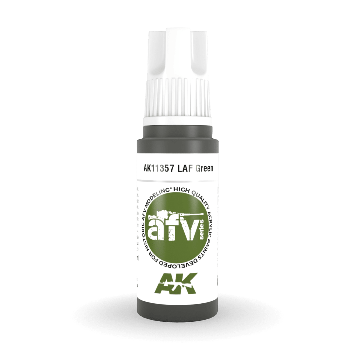 AK Interactive 3rd Generation acrylic paint LAF Green 17ml dropper bottle