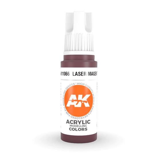 AK Interactive 3rd Generation acrylic paint Laser Pink 17ml dropper bottle