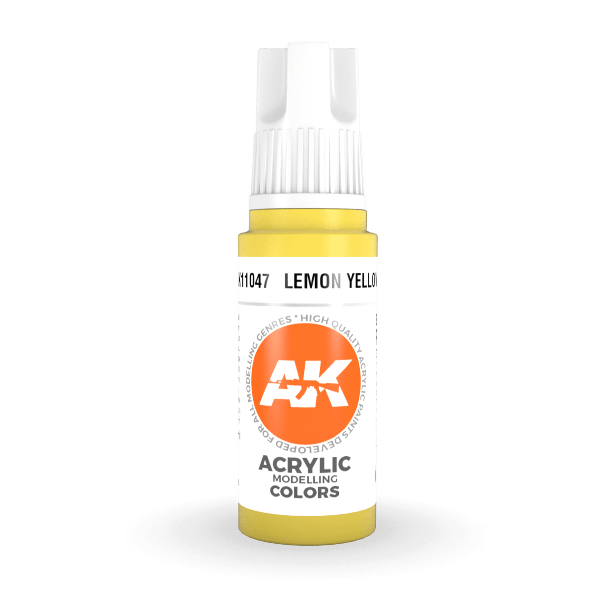 AK Interactive 3rd Generation acrylic paint Lemon Yellow 17ml dropper bottle