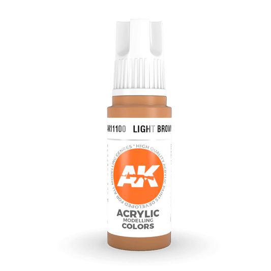 AK Interactive 3rd Generation acrylic paint Light Brown 17ml dropper bottle