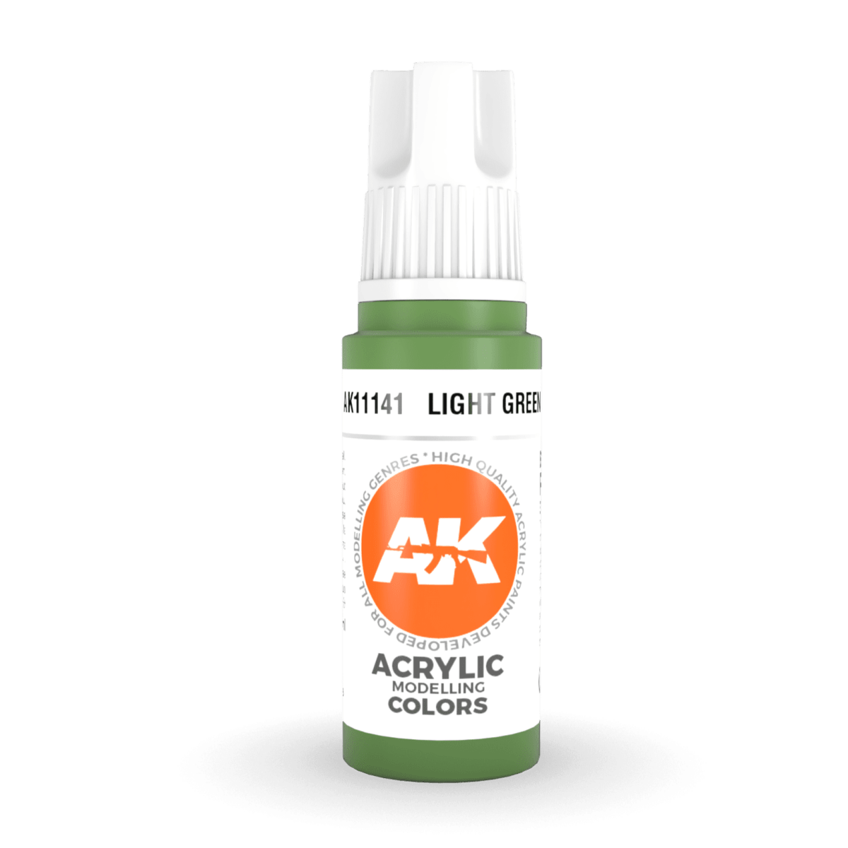 AK Interactive 3rd Generation acrylic paint Light Green 17ml dropper bottle