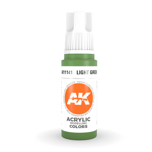 AK Interactive 3rd Generation acrylic paint Light Green 17ml dropper bottle