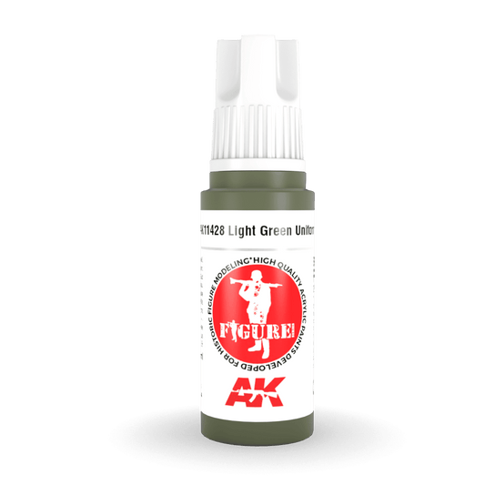 AK Interactive 3rd Generation acrylic paint Light Green Uniform 17ml dropper bottle