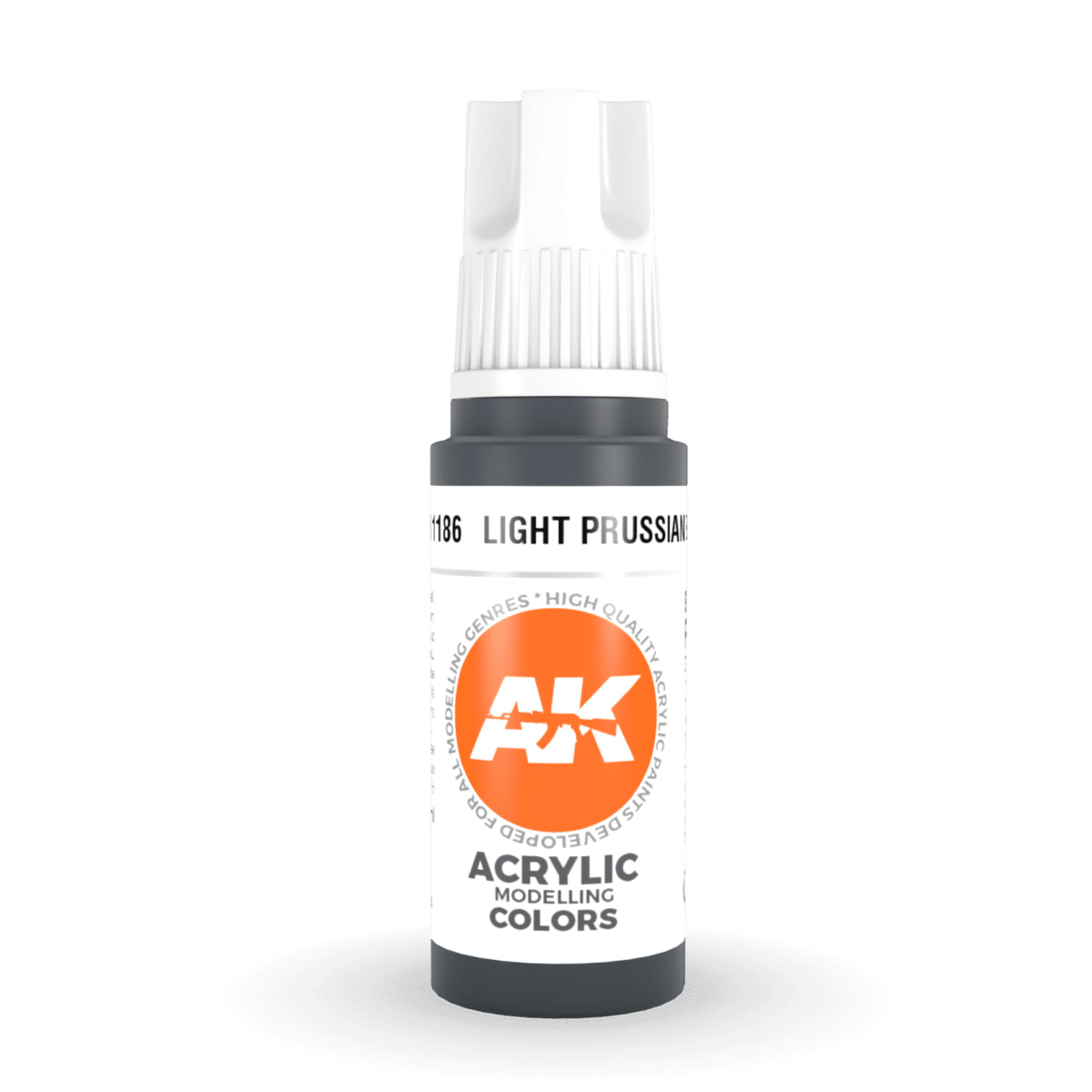 AK Interactive 3rd Generation acrylic paint Light Prussian Blue 17ml dropper bottle