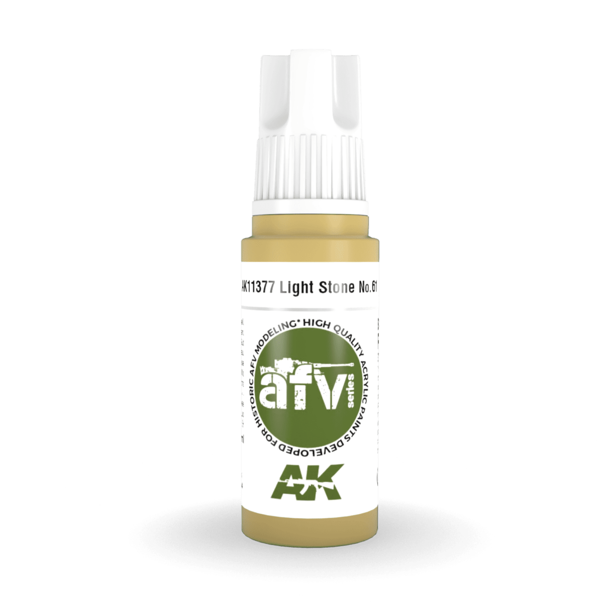 AK Interactive 3rd Generation acrylic paint Light Stone No.61 17ml dropper bottle