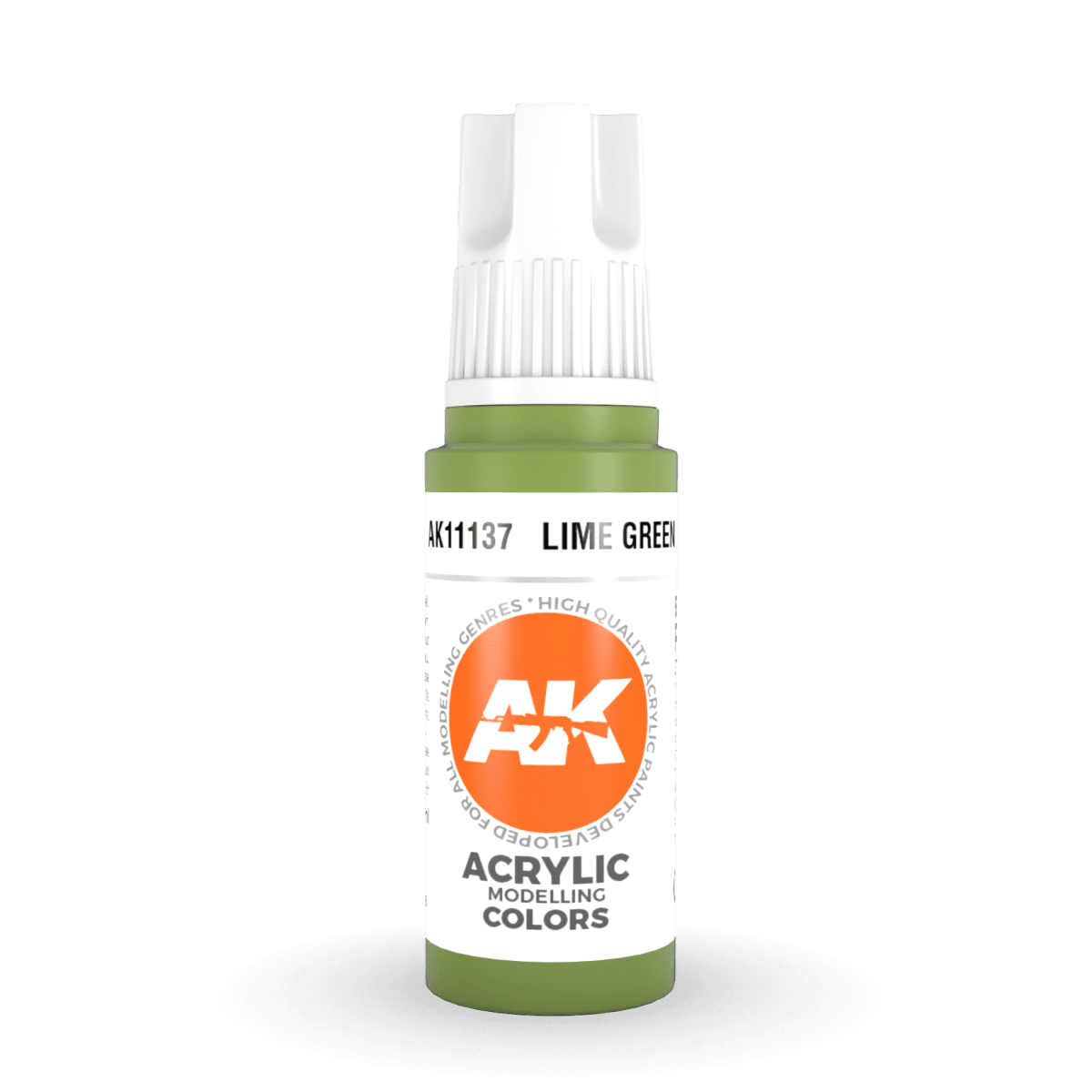 AK Interactive 3rd Generation acrylic paint Lime Green 17ml dropper bottle