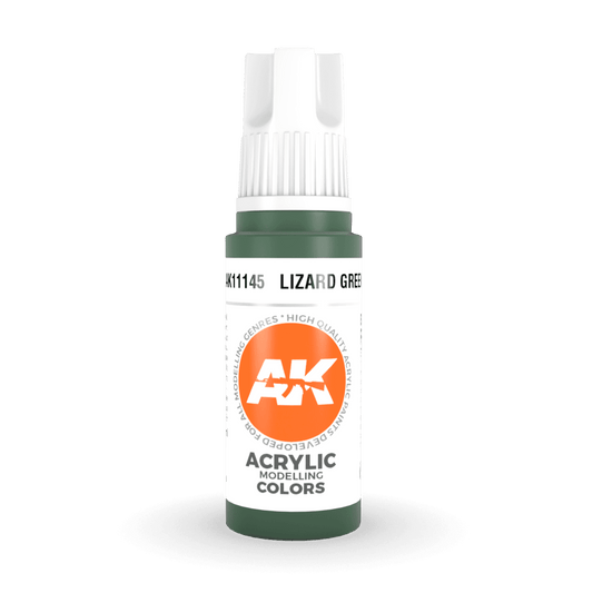 AK Interactive 3rd Generation acrylic paint Lizard Green 17ml dropper bottle