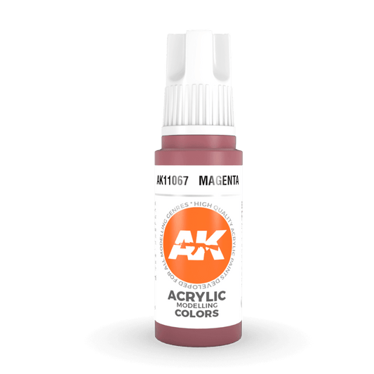 AK Interactive 3rd Generation acrylic paint Magenta 17ml dropper bottle