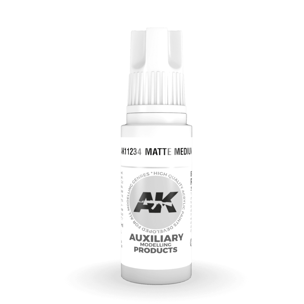 AK Interactive 3rd Generation acrylic paint Matte Medium 17ml dropper bottle