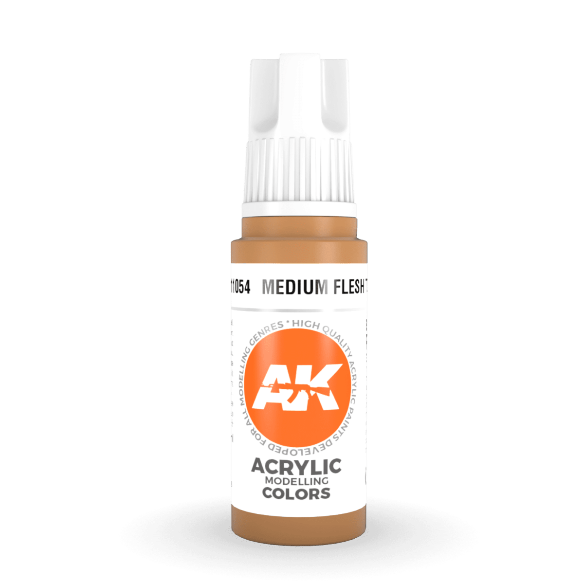AK Interactive 3rd Generation acrylic paint Medium Flesh Tone 17ml dropper bottle