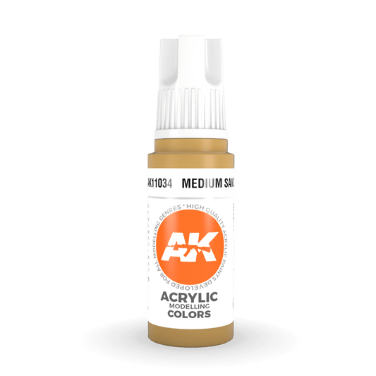 AK Interactive 3rd Generation acrylic paint Medium Sand 17ml dropper bottle