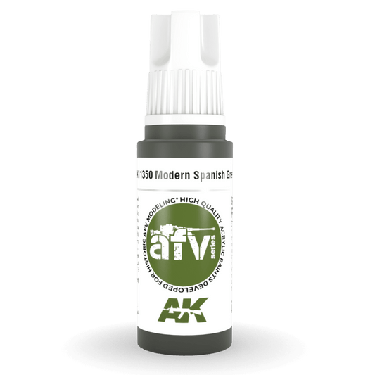AK Interactive 3rd Generation acrylic paint Modern Spanish Green 17ml dropper bottle