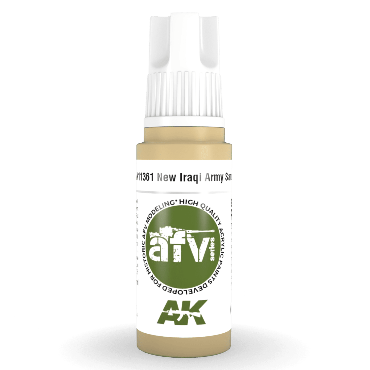 AK Interactive 3rd Generation acrylic paint New Iraqi Army Sand 17ml dropper bottle