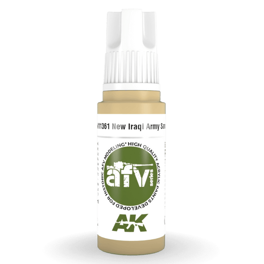 AK Interactive 3rd Generation acrylic paint New Iraqi Army Sand 17ml dropper bottle