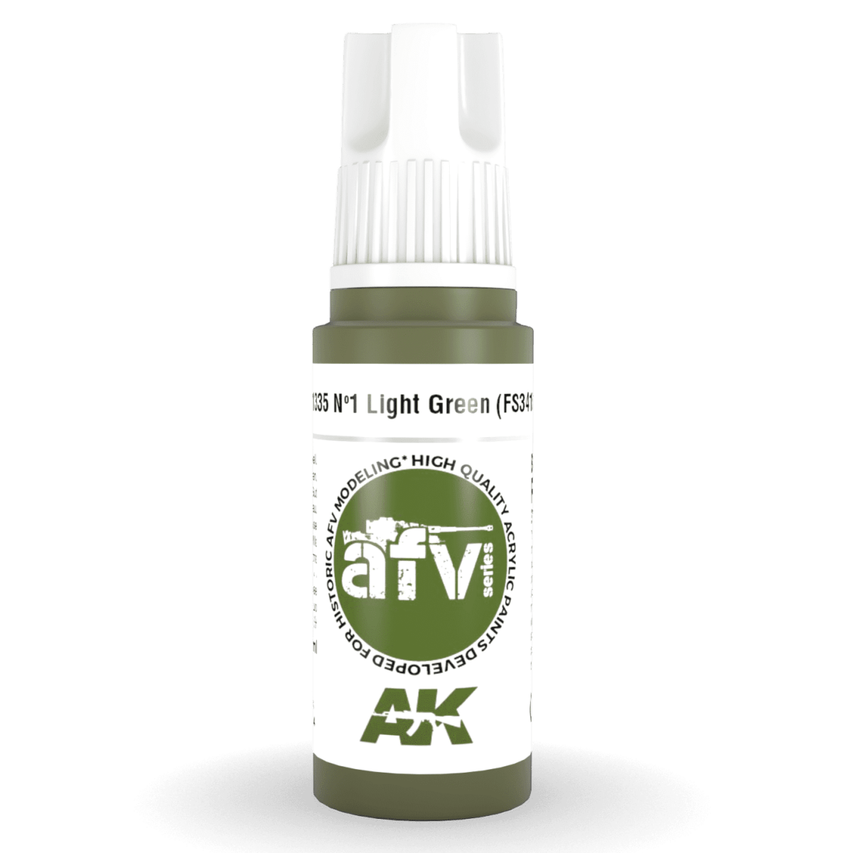 AK Interactive 3rd Generation acrylic paint Nº1 Light Green (FS34151) 17ml dropper bottle