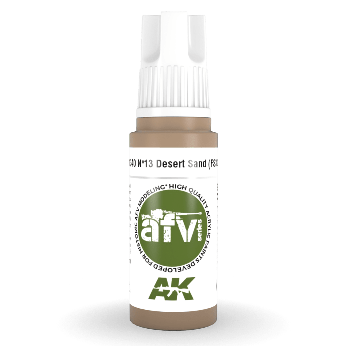AK Interactive 3rd Generation acrylic paint Nº13 Desert Sand (FS30279) 17ml dropper bottle