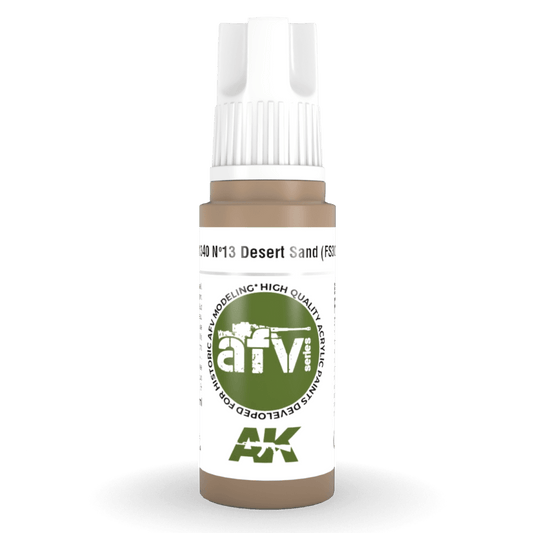 AK Interactive 3rd Generation acrylic paint Nº13 Desert Sand (FS30279) 17ml dropper bottle