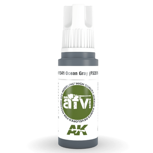 AK Interactive 3rd Generation acrylic paint Ocean Gray (FS35164) 17ml dropper bottle