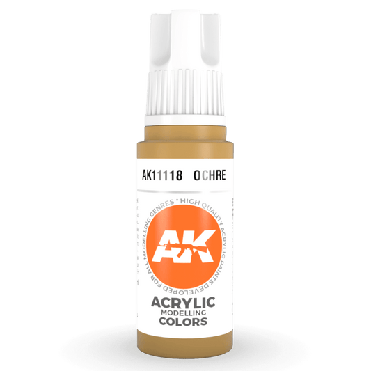 AK Interactive 3rd Generation acrylic paint Ocher 17ml dropper bottle