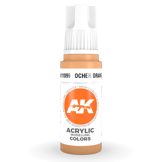 AK Interactive 3rd Generation acrylic paint Ocher Orange 17ml dropper bottle