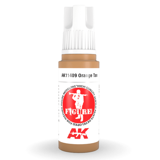 AK Interactive 3rd Generation acrylic paint Orange Tan 17ml dropper bottle
