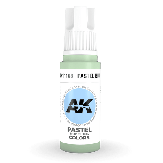 AK Interactive 3rd Generation acrylic paint Pastel Blue 17ml dropper bottle