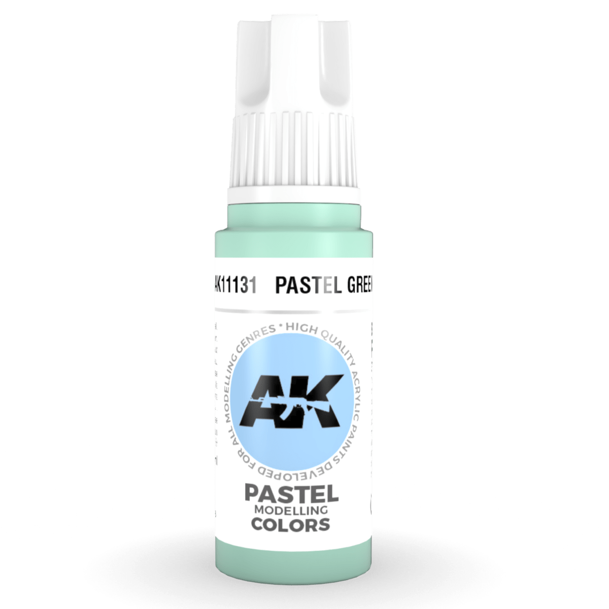 AK Interactive 3rd Generation acrylic paint Pastel Green 17ml dropper bottle