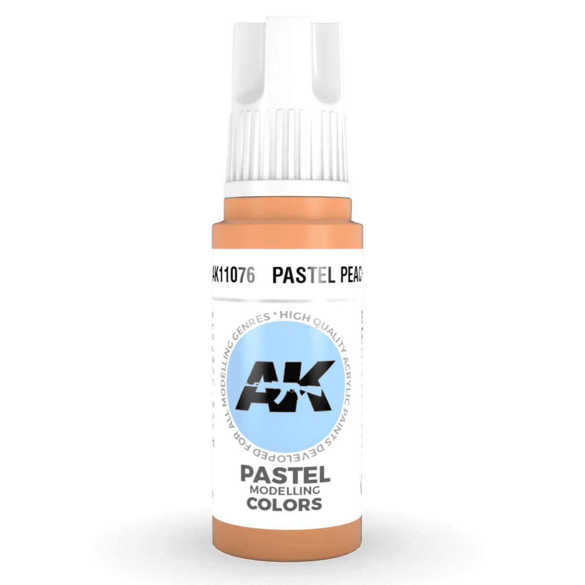 AK Interactive 3rd Generation acrylic paint Pastel Peach 17ml dropper bottle