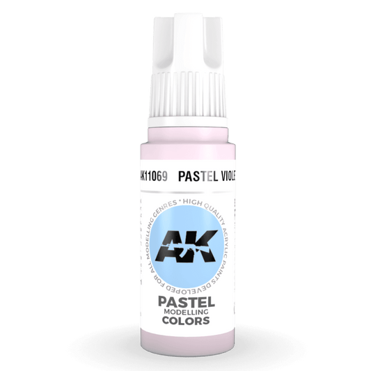 AK Interactive 3rd Generation acrylic paint Pastel Violet 17ml dropper bottle