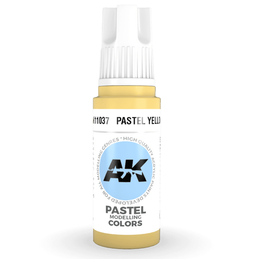 AK Interactive 3rd Generation acrylic paint Pastel Yellow 17ml dropper bottle