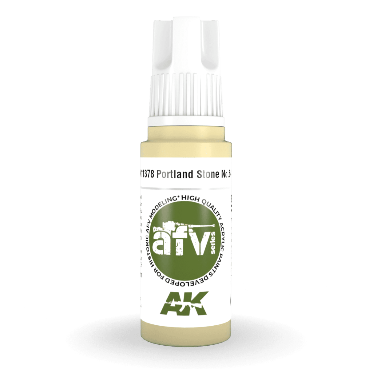 AK Interactive 3rd Generation acrylic paint Portland Stone No.64 17ml dropper bottle