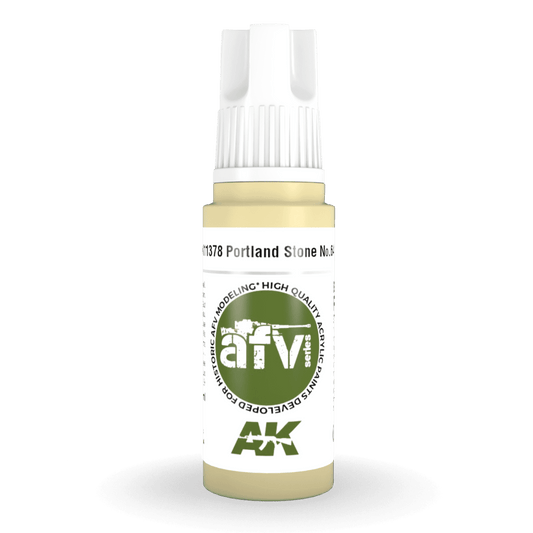 AK Interactive 3rd Generation acrylic paint Portland Stone No.64 17ml dropper bottle