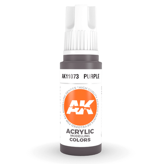 AK Interactive 3rd Generation acrylic paint Purple 17ml dropper bottle