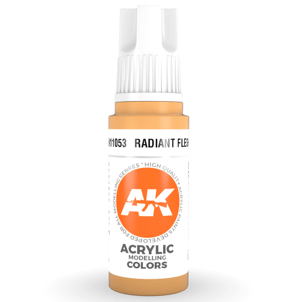 AK Interactive 3rd Generation acrylic paint Radiant Flesh 17ml dropper bottle