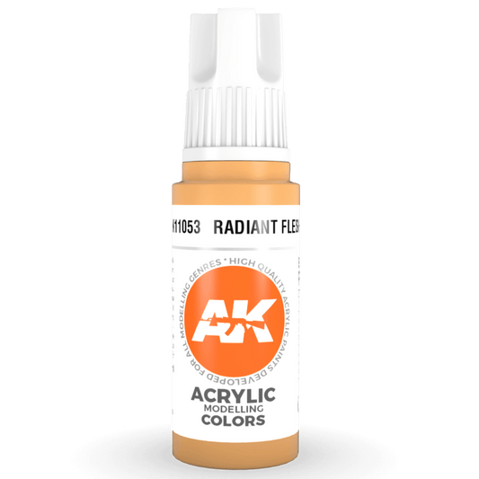 AK Interactive 3rd Generation acrylic paint Radiant Flesh 17ml dropper bottle