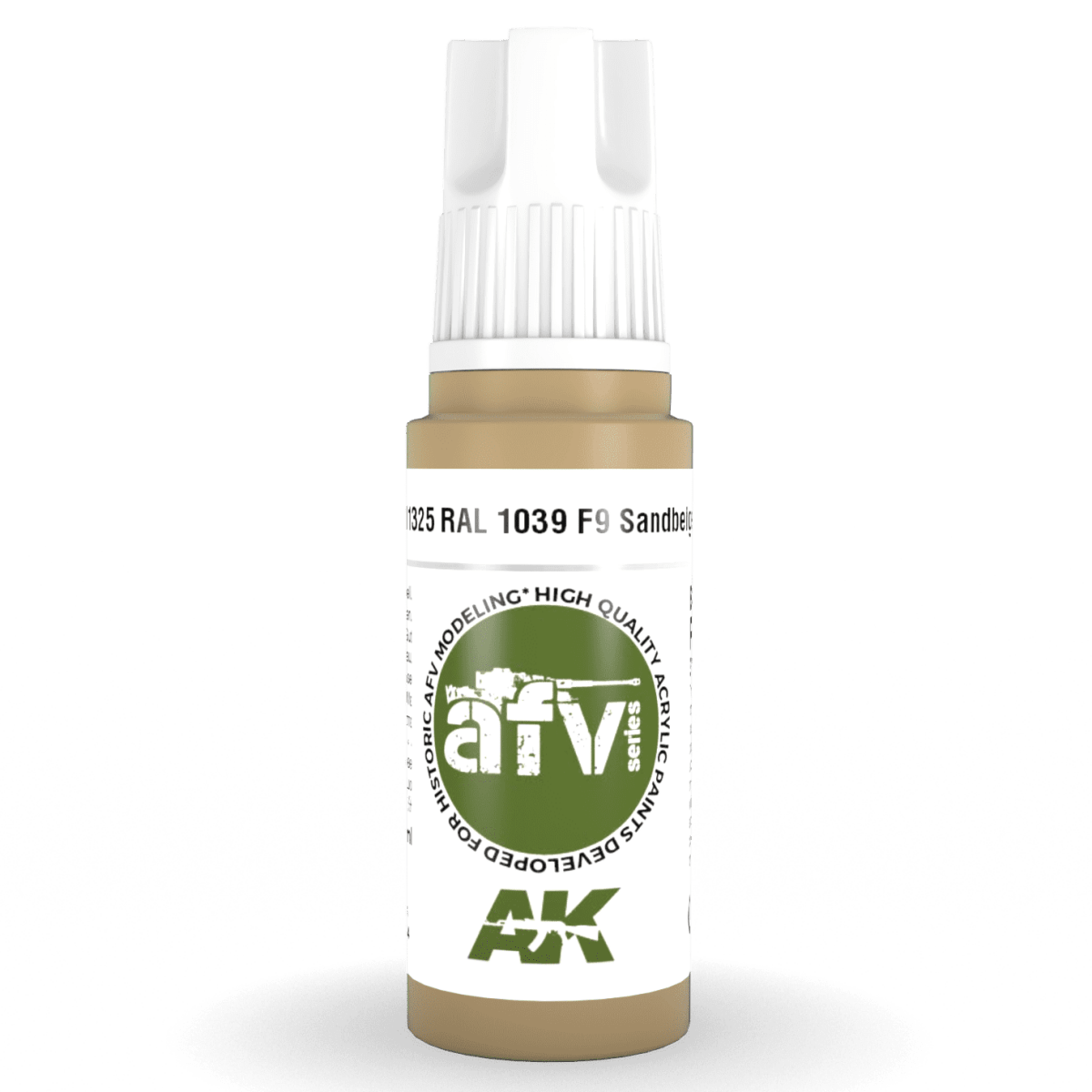 AK Interactive 3rd Generation acrylic paint RAL 1039 F9 Sandbeige 17ml dropper bottle
