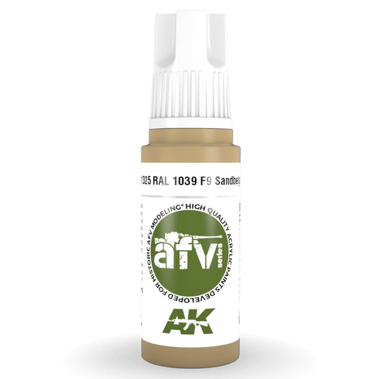 AK Interactive 3rd Generation acrylic paint RAL 1039 F9 Sandbeige 17ml dropper bottle