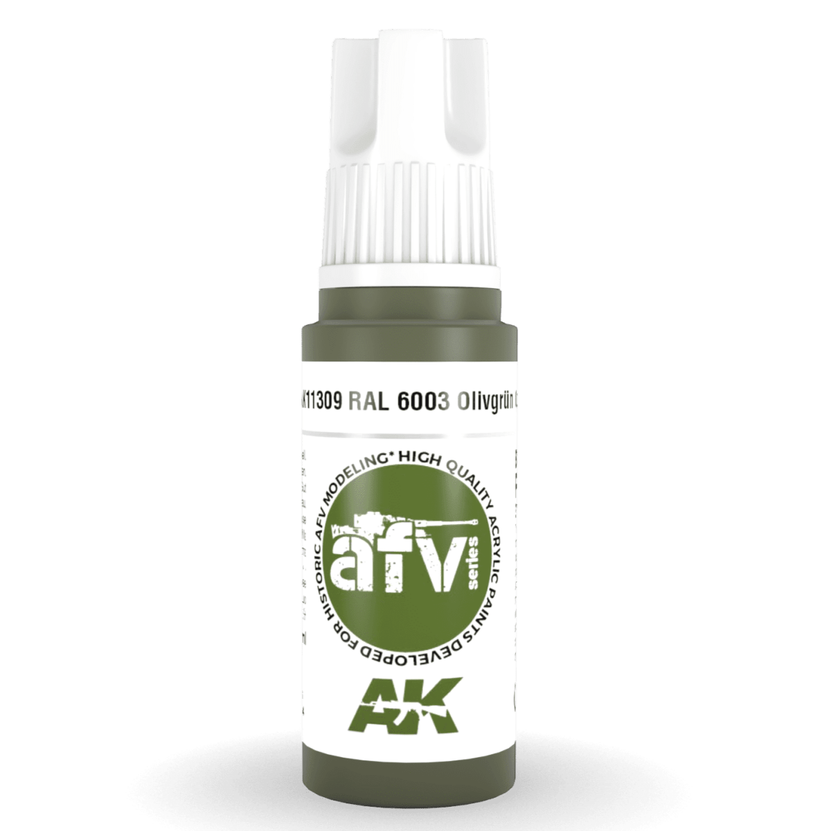 AK Interactive 3rd Generation acrylic paint RAL 6003 Olivegrün opt.1 17ml dropper bottle