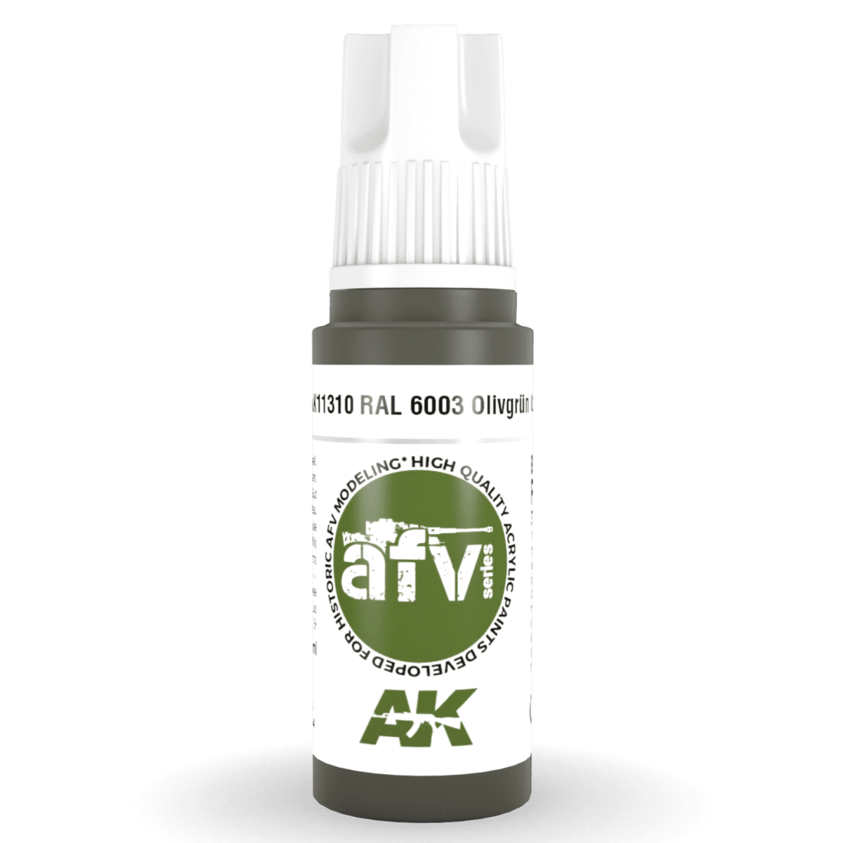 AK Interactive 3rd Generation acrylic paint RAL 6003 Olivegrün opt.2 17ml dropper bottle