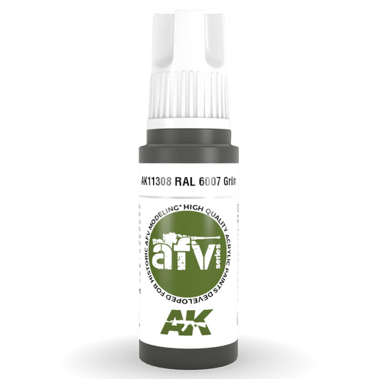 AK Interactive 3rd Generation acrylic paint RAL 6007 Grün 17ml dropper bottle